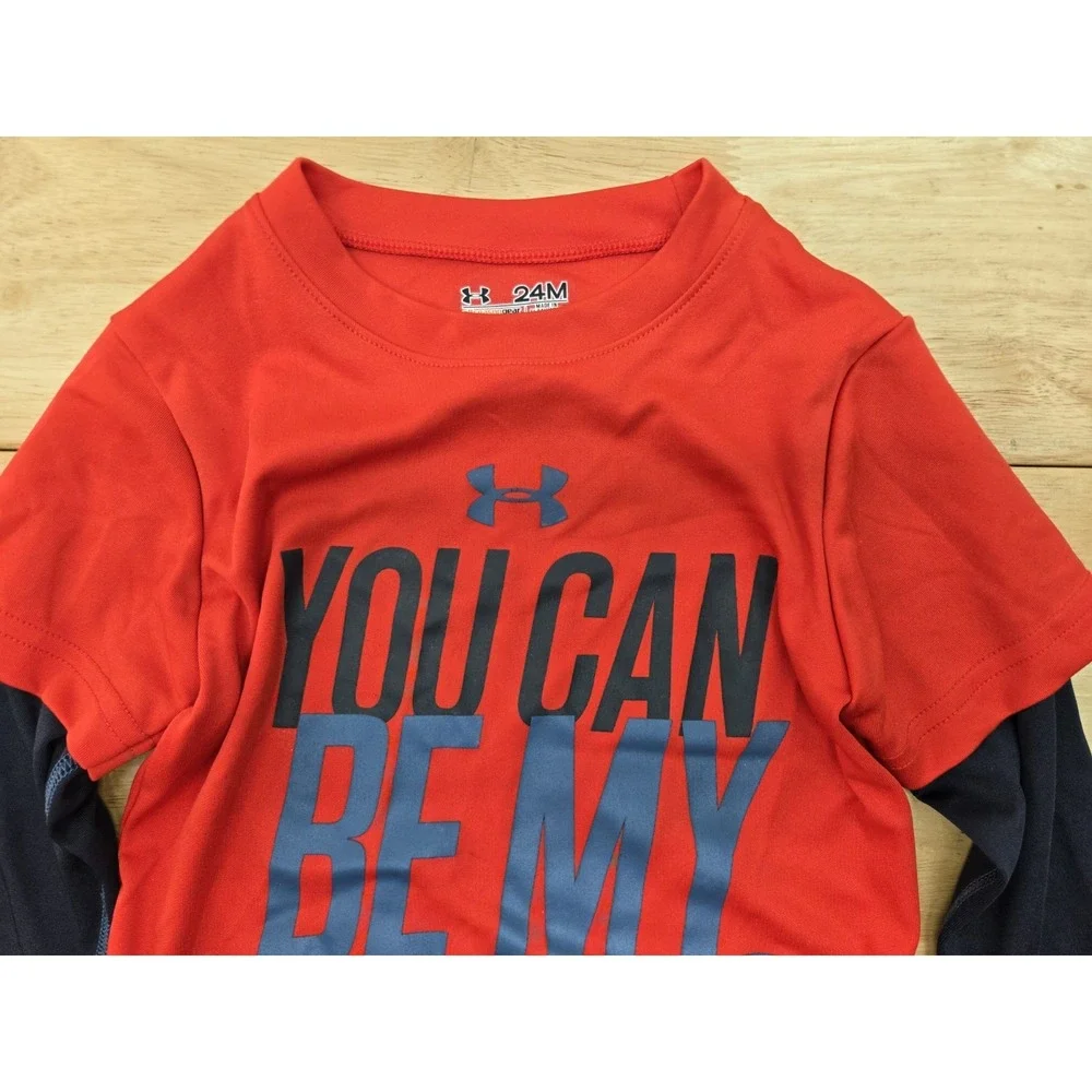 Under Armour Baby Long-Sleeve T-Shirt Size 24M All Season 'You Can Be My Backup'